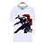 cheap Everyday Cosplay Anime Hoodies &amp; T-Shirts-Inspired by Tokyo Ghoul Ken Kaneki Anime Cosplay Costumes Cosplay T-shirt Print Short Sleeve Top For Men&#039;s