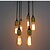 voordelige Clusterontwerp-6-lichts 30cm (11,8 inch) hanglamp in mini-stijl metaal geschilderde afwerking vintage 110-120v / 220-240v