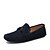 preiswerte Herrenpantoletten &amp; -slipper-Herren Schuhe Leder Winter Frühling Sommer Herbst Komfort Flacher Absatz für Normal Schwarz Grau Blau Khaki