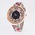 preiswerte Modeuhren-Damen Uhr Armbanduhr Quartz Gestepptes PU - Kunstleder Mehrfarbig Armbanduhren für den Alltag Analog Leopard Modisch Schwarz Purpur Rot