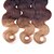 olcso Természetes színű copfok-3 csomag Brazil haj Hullámos haj Klasszikus Szűz haj Ombre 12-26 hüvelyk Ombre Emberi haj sző Human Hair Extensions / 10A