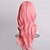 Χαμηλού Κόστους Συνθετικές Trendy Περούκες-Συνθετικές Περούκες Σγουρά Φυσικό Κυματιστό Φυσικό Κυματιστό Ασύμμετρο κούρεμα Περούκα Ροζ Μακρύ Ροζ Συνθετικά μαλλιά Γυναικεία Φυσική γραμμή των μαλλιών Ροζ