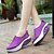 abordables Zapatillas de mujer-Mujer Plataforma Creepers Confort Deportivo Casual Al aire libre Tejido Verano Negro / Morado / Rosa