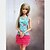 halpa Nukketarvikkeet-Nuken mekko Vapaa-aika varten Barbie Synteettinen lanka Elastinen satiini Puuvillakangas Leninki varten Tytön Doll Toy