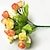 olcso Művirág-10,2 &quot;l készlet 1 mini 15 fej tavaszi rózsa selyemszövet virág