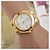 preiswerte Modeuhren-Damen Armbanduhr Armbanduhren für den Alltag Legierung Band Charme / Modisch Gold