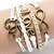 cheap Bracelets-Women&#039;s Rivet Leather Bracelet Layered woven Heart Love Infinity Ladies Basic Fashion Multi Layer Leather Bracelet Jewelry Coffee For Christmas Gifts Party Wedding Casual Daily Sports