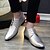 cheap Men&#039;s Oxfords-Men&#039;s Dress Shoes Spring / Summer / Fall Comfort Wedding Casual Party &amp; Evening Oxfords Leatherette Slip Resistant White / Black / Silver / Winter