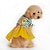 preiswerte Hundekleidung-Katze Hund Kleider Streifen Schleife Urlaub Modisch Hundekleidung Gelb Rosa Kostüm Terylen Baumwolle XS S L XL