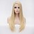 cheap Synthetic Lace Wigs-Synthetic Wig Straight Straight Side Part Wig Blonde Long Blonde Synthetic Hair 24 inch Women&#039;s Blonde
