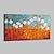 abordables Peintures fleurs/botaniques-Peint à la main Abstrait Paysage A fleurs/Botanique Paysages Abstraits Horizontale,Moderne Un Panneau Toile Peinture à l&#039;huile Hang-peint