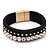 preiswerte Armband-Anderen 1pc Manschetten-Armbänder - Breiter Armreif Einzigartiges Design Retro Niedlich Party Büro Freizeit nette Art Modisch Schwarz