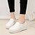 cheap Women&#039;s Slip-Ons &amp; Loafers-Women&#039;s Shoes PU Platform Creepers Loafers Outdoor / Work &amp; Duty / Casual Black / White / Burgundy