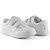 זול נעלי בנים-גברים-נעלי ספורט-עור-מעוגל-לבן-קז&#039;ואל-עקב שטוח