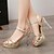 cheap Women&#039;s Sandals-Women&#039;s Shoes Synthetic Spring / Summer / Fall Stiletto Heel / Platform Crystal / Sequin Silver / Golden / Party &amp; Evening / Party &amp; Evening