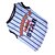 preiswerte Hundekleidung-Hund T-shirt Streifen Herz Hundekleidung Welpenkleidung Hunde-Outfits Atmungsaktiv Weiß / blau Kostüm für Mädchen und Jungen Hund Baumwolle S