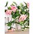 Χαμηλού Κόστους Ψεύτικα Λουλούδια-95&quot;l 2τμχ εννέα πανέμορφα λουλούδια 1 κλαδί σε τριαντάφυλλα μπινελίκι (διάφορα χρώματα) διακόσμηση γαμήλιου λουλουδιού 2τμχ 95cm/37&quot;,ψεύτικα λουλούδια για γαμήλια καμάρα στον τοίχο διακόσμηση πάρτι