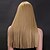 abordables Perruques Synthétiques Sans Bonnet-Perruque Synthétique Droit Droite Perruque Blond Long Jaune doré Cheveux Synthétiques 25 pouce Femme Blond