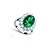 baratos Anéis-Mulheres Anel de declaração Verde Azul Lavanda Prata Chapeada Festa Jóias Ajustável