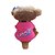 cheap Dog Clothes-Dog Shirt / T-Shirt Dog Clothes Breathable Fashion Letter &amp; Number Pink Costume For Pets