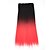 cheap Clip in Extensions-Neitsi® 110g 22&quot;Full Head 5clips Kanekalon Synthetic Hair Pieces Clip In/on Straight Extensions T-Red