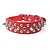 cheap Dog Collars, Harnesses &amp; Leashes-Cat Dog Collar Studded Rivet PU Leather White Black Red Blue Pink