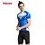 baratos Conjuntos de Roupa de Homem-TASDAN Homens Manga Curta Camisa com Shorts para Ciclismo Verão Fibra Sintética Poliéster Fractius + azul Côr Sólida Moto Shorts Camisa / Roupas Para Esporte Conjuntos Respirável Tapete 3D Secagem