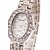 baratos Relógios da Moda-Mulheres Relógio de Moda Quartzo Impermeável imitação de diamante Aço Inoxidável Banda Elegantes Prata Prata