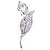voordelige Broches-Dames - Strass, Verguld, Gesimuleerde diamant Luxe Broche Goud / Zilver Voor Bruiloft / Feest / Causaal