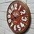cheap Rustic Wall Clocks-Modern Contemporary / Retro / Office / Business Wood Round Holiday / Houses / Inspirational Indoor / Outdoor AA Decoration Wall Clock Digital No