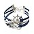 cheap Bracelets-Women&#039;s Wrap Bracelet Leather Bracelet Layered Rope Twisted Anchor Infinity Personalized Basic Fashion Multi Layer Leather Bracelet Jewelry Blue For Party Gift Daily Casual Sports