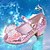 olcso Gyerek hercegnőcipők-Lány Magassarkúak Kényelmes Hercegnői cipő Csillám Kis gyerekek (4-7 év) Esküvő Hétköznapi Ruha Kristály Csokor Hamis gyöngy Rózsaszín Kék Rózsaszín Tavaszi nyár