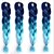 cheap Crochet Hair-Others Straight Synthetic Hair 1.8 Meter Hair Extension Micro Ring Hair Extensions Black Blue 1 Piece Curler &amp; straightener Women&#039;s Halloween Party Evening
