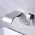 abordables Robinetteries de lavabo-cascade lavabo robinet répandue design contemporain robinet (finition nickel)