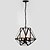 billige Design i stearinlysstil-4-Light 46cm(18.4inch) Stearinlys Stil Vedhæng Lys Metal geometrisk Malede finish Rustikt / hytte 110-120V / 220-240V