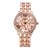 voordelige Trendy Horloge-Dames Modieus horloge Gesimuleerd Diamant Horloge Kwarts imitatie Diamond Roestvrij staal Band Zilver Goud Goud Rose
