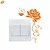 preiswerte Dekorative Wandaufkleber-Blumen-&amp;amp; Pflanzen Wandaufkleber Wohnzimmer, abnehmbare PVC Home Decoration Wandtattoo 16 * 11cm