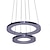 preiswerte Rundes Design-30 cm LED Pendelleuchten Metall Acryl Gebürstet Moderne zeitgenössische 90-240V