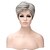 cheap Synthetic Wigs-Fashion Lady Gray Capless Short Straight Hair Synthetic Wigs