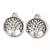 cheap Necklaces-Beadia Antique Silver Metal Charm Pendants Lucky Tree DIY Jewelry Pendant