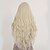 זול פיאות סינטטיות אופנתיות-פאות סינתטיות גלי גלי פאה בלונד ארוך בלונד שיער סינטטי בגדי ריקוד נשים בלונד