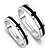 cheap Religious Jewelry-2pcs Sterling Silver Ring Cross Couple Rings Adjustable Fashion Jewelry for Couple Wedding Engagement Ring