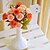 cheap Artificial Flower-1 Branch Polyester Roses Tabletop Flower Artificial Flowers