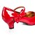 Недорогие Обувь для девочек-Девочки Обувь Дерматин Весна / Лето Обувь на каблуках Пряжки для Красный / Розовый / Серебро