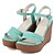cheap Women&#039;s Sandals-Women&#039;s Summer Fabric Outdoor Casual Wedge Heel Buckle Black Blue Pink Purple