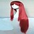 abordables Pelucas para disfraz-Pelucas de cosplay Pelucas sintéticas Recto Corte Recto Peluca Rojo Pelo sintético Mujer Rojo