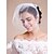 cheap Wedding Veils-One-tier Raw Edge Wedding Veil Blusher Veils / Veils for Short Hair / Headpieces with Veil with Tulle