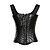 cheap Corsets-Corset Women‘s Plus Size Bustiers Corsets Overbust Corset Classic Tummy Control Push Up Solid Colored Solid Color Zipper Lace Up PU Nylon Halloween Wedding Party Birthday Party Fall Winter