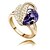זול תכשיטים דתיים-בגדי ריקוד נשים טבעת הצהרה - מצופה כסף צלב מידה אחת One Size פוקסיה / כחול / כחול בהיר עבור Party