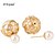 cheap Earrings-Women&#039;s Stud Earrings - Pearl, Imitation Pearl Fashion, Double Sided Jewelry Screen Color For